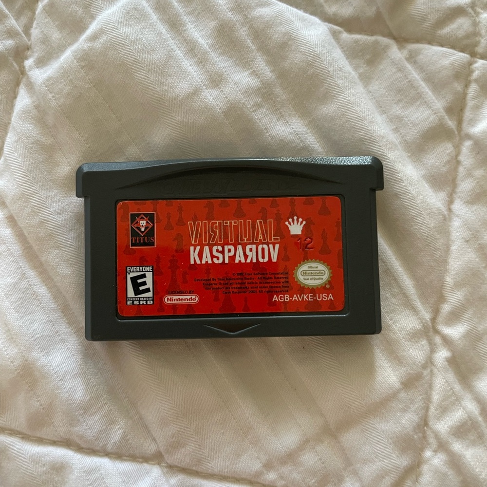Nintendo Gameboy Advance Virtual Kasparov Game Cartridge